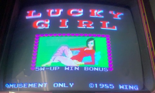 Original lucky girl poker pcb - girl,